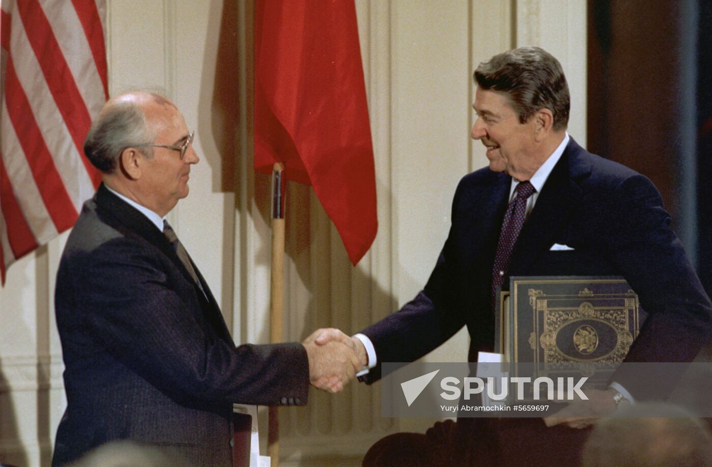 CPSU Central Committee's General Secretary Mikhail Gorbachev's visit to  the USA