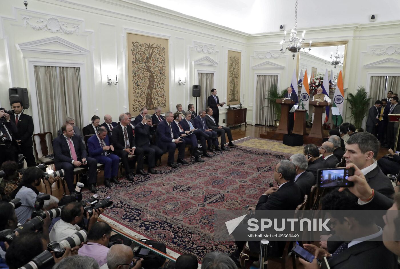 President Vladimir Putin's official visit to India. Day two