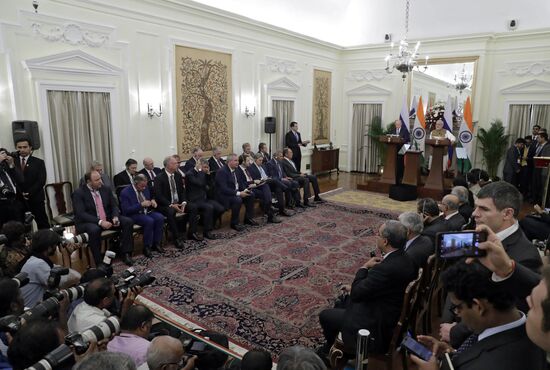 President Vladimir Putin's official visit to India. Day two
