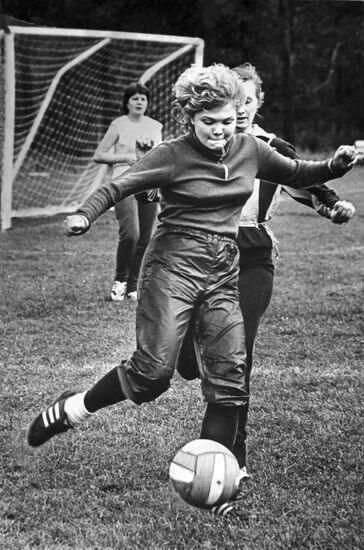 Women's football match