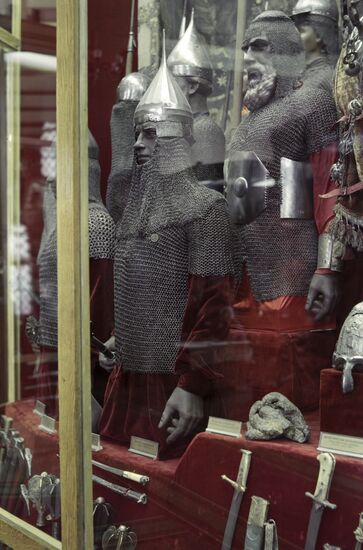 Russian soldiers' chain mail and armor