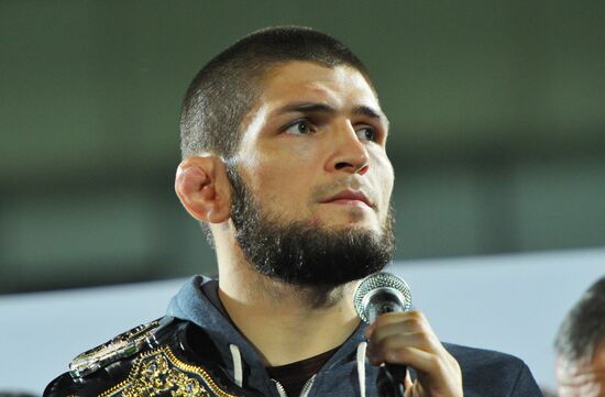Khabib Nurmagomedov honored in Makhachkala