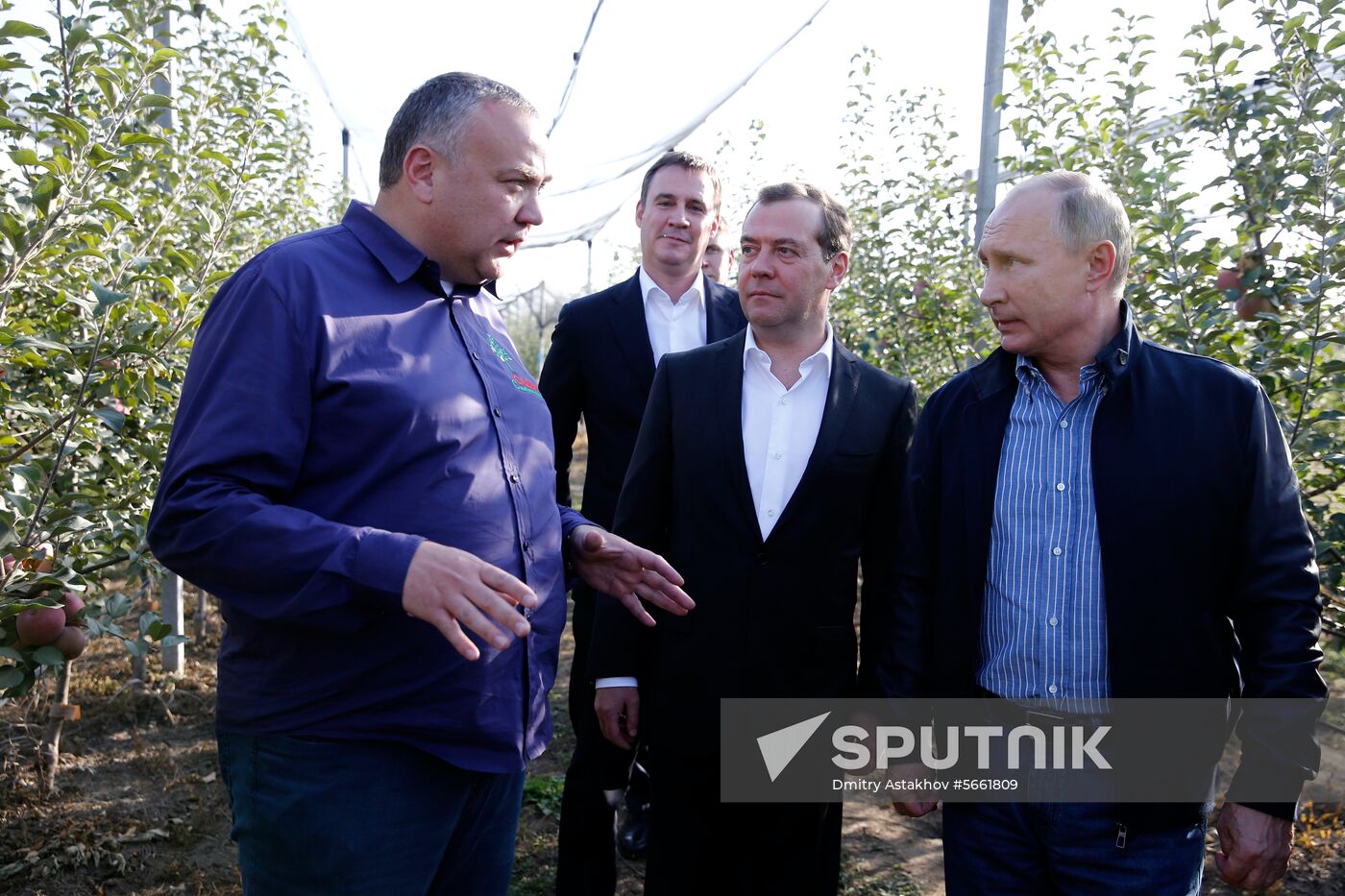 Russian President Vladimir Putin and Prime Minister Dmitry Medvedev's working trip to Stavropol Territory