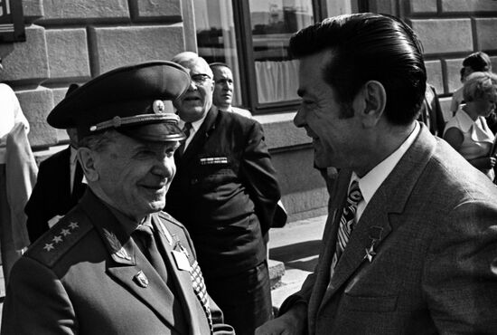 Soviet-French meeting in Volgograd