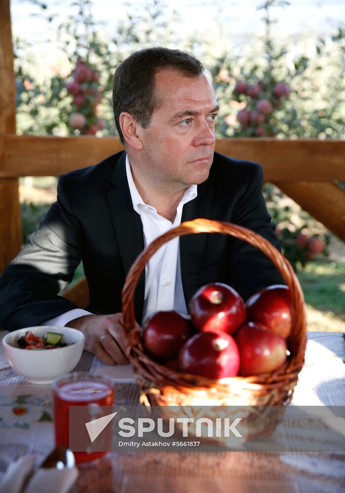 Russian President Vladimir Putin and Prime Minister Dmitry Medvedev's working trip to Stavropol Territory