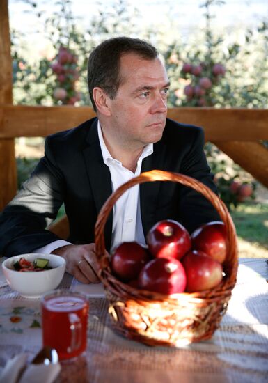 Russian President Vladimir Putin and Prime Minister Dmitry Medvedev's working trip to Stavropol Territory