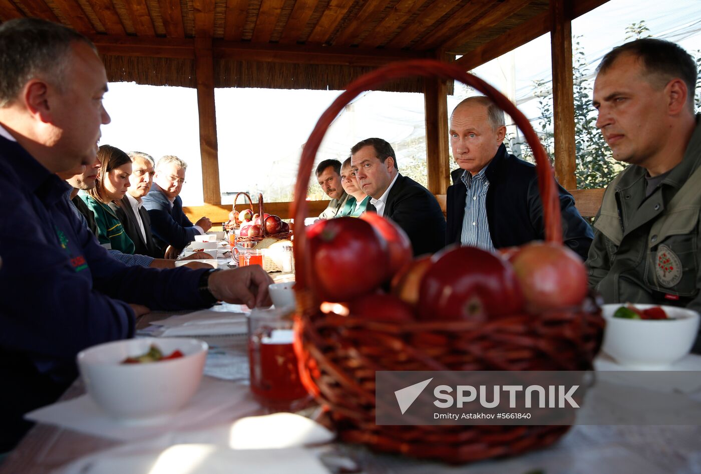 Russian President Vladimir Putin and Prime Minister Dmitry Medvedev's working trip to Stavropol Territory