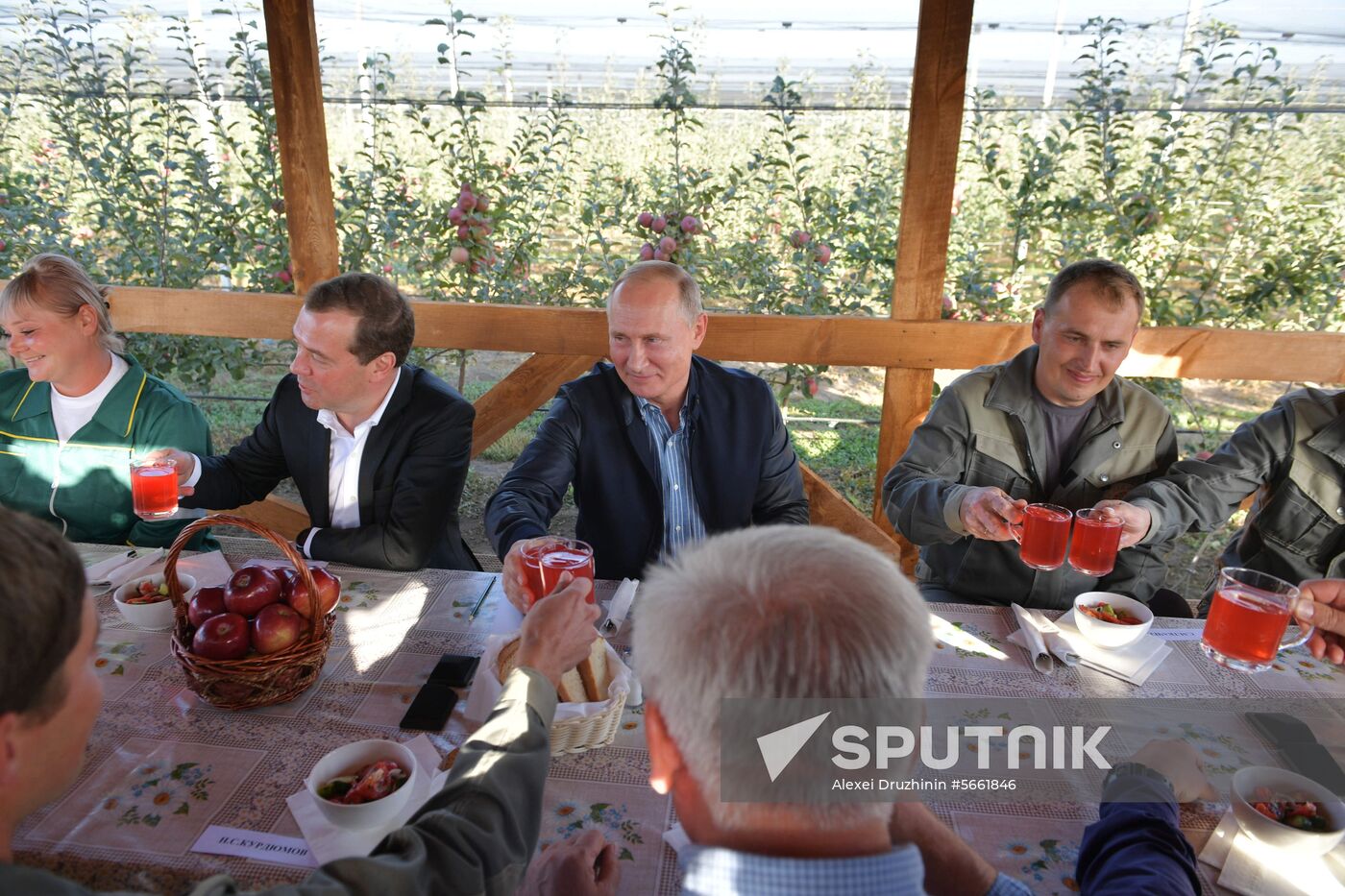 Russian President Vladimir Putin and Prime Minister Dmitry Medvedev's working trip to Stavropol Territory