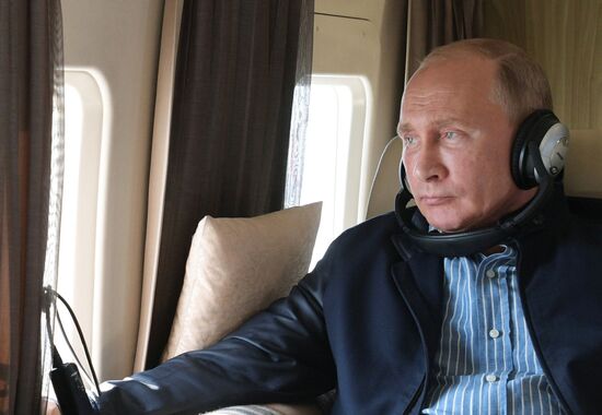 Russian President Vladimir Putin and Prime Minister Dmitry Medvedev's working trip to Stavropol Territory