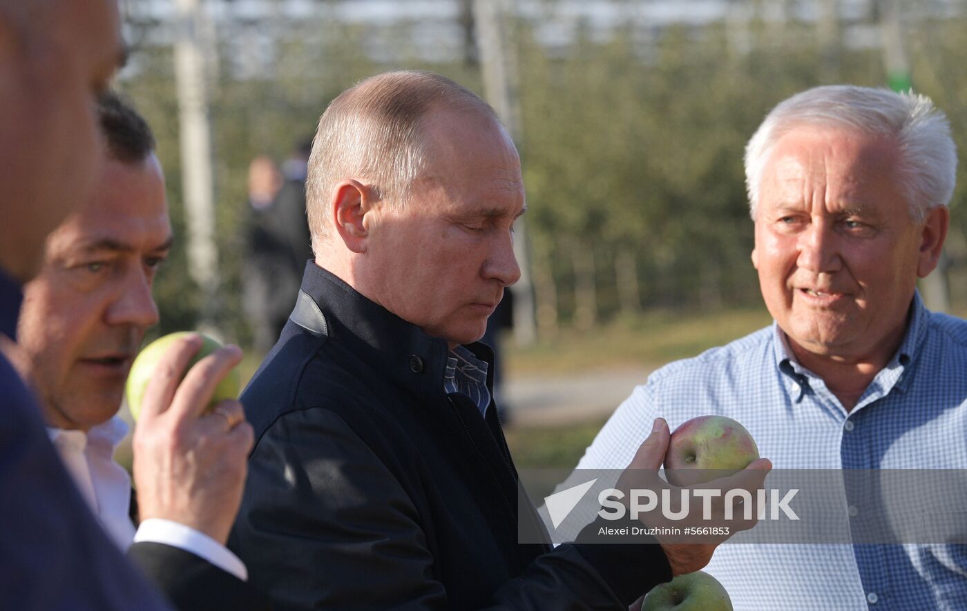 Russian President Vladimir Putin and Prime Minister Dmitry Medvedev's working trip to Stavropol Territory