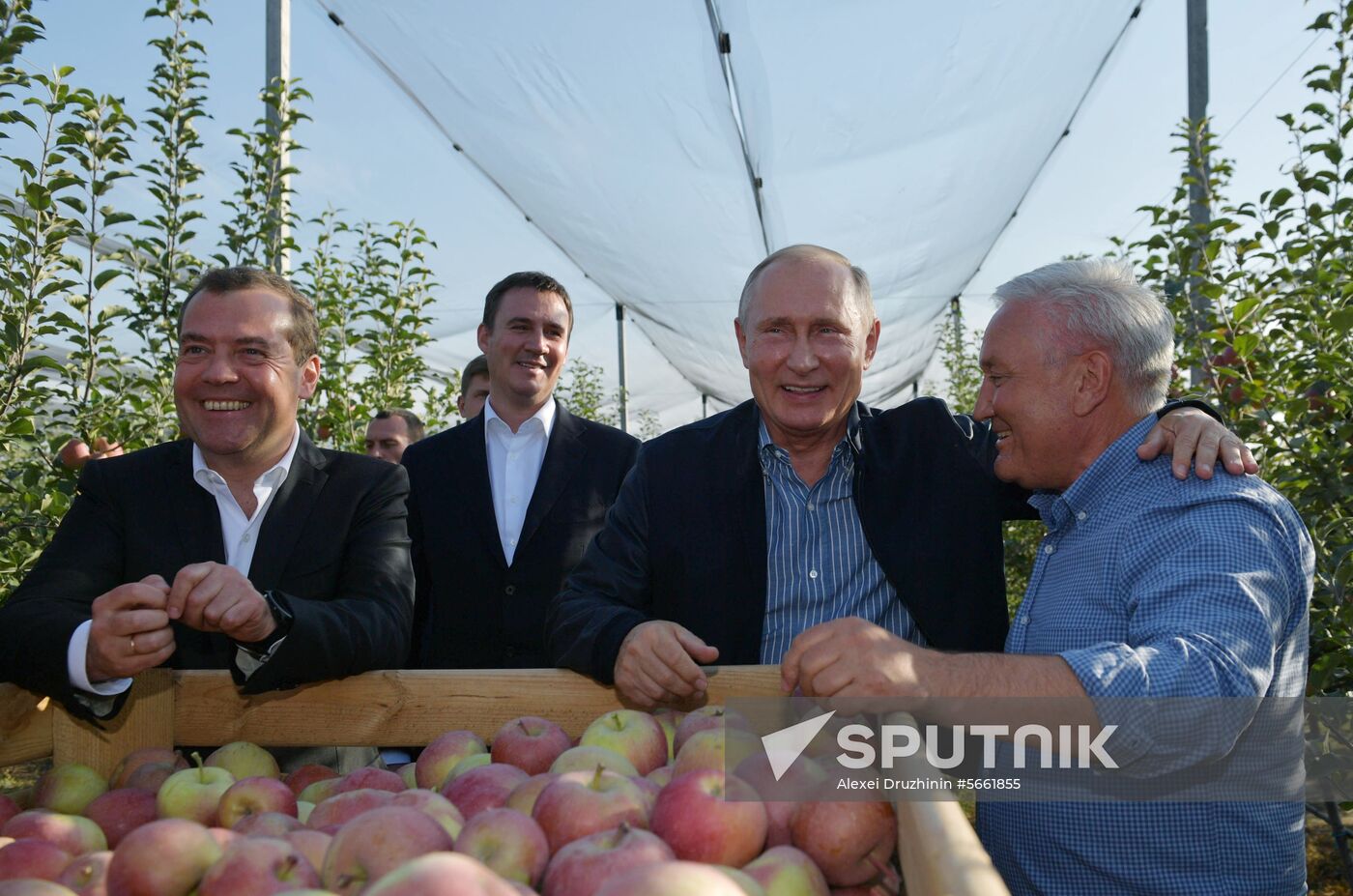 Russian President Vladimir Putin and Prime Minister Dmitry Medvedev's working trip to Stavropol Territory