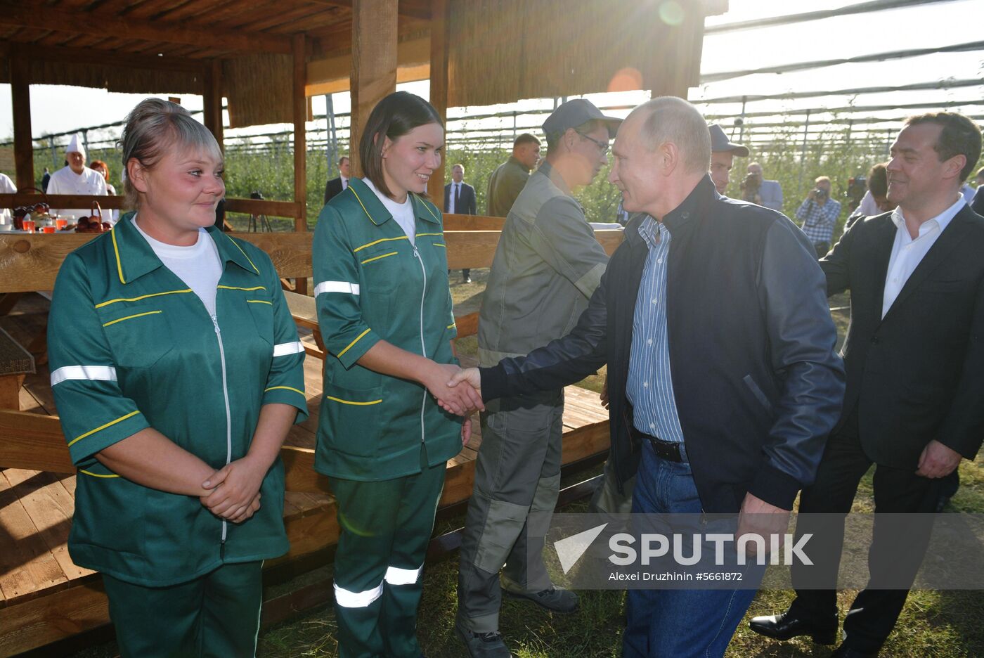 Russian President Vladimir Putin and Prime Minister Dmitry Medvedev's working trip to Stavropol Territory