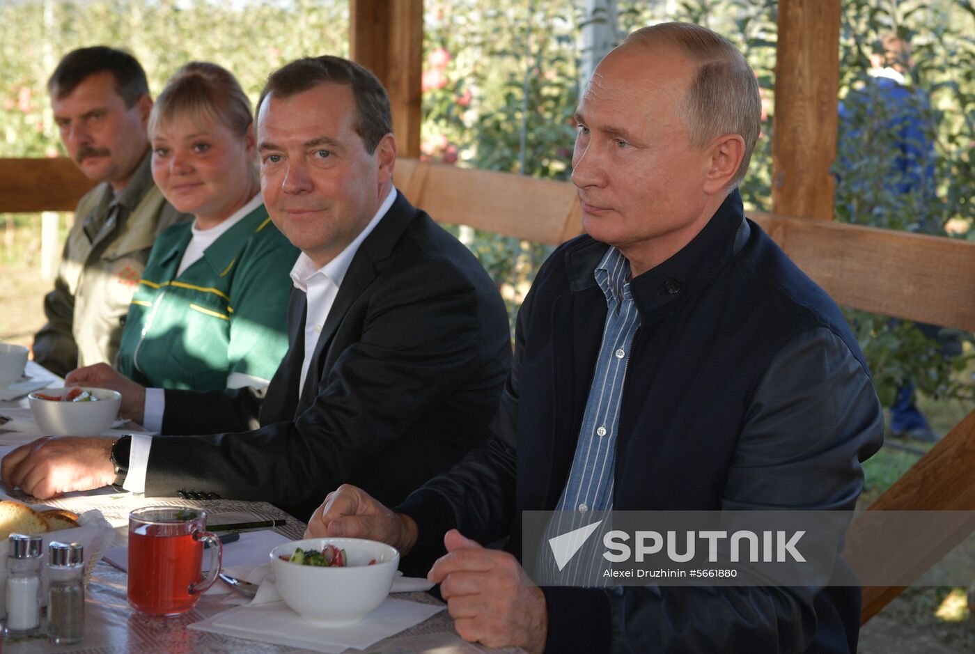 Russian President Vladimir Putin and Prime Minister Dmitry Medvedev's working trip to Stavropol Territory