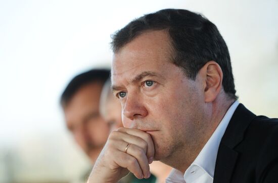 Russian President Vladimir Putin and Prime Minister Dmitry Medvedev's working trip to Stavropol Territory