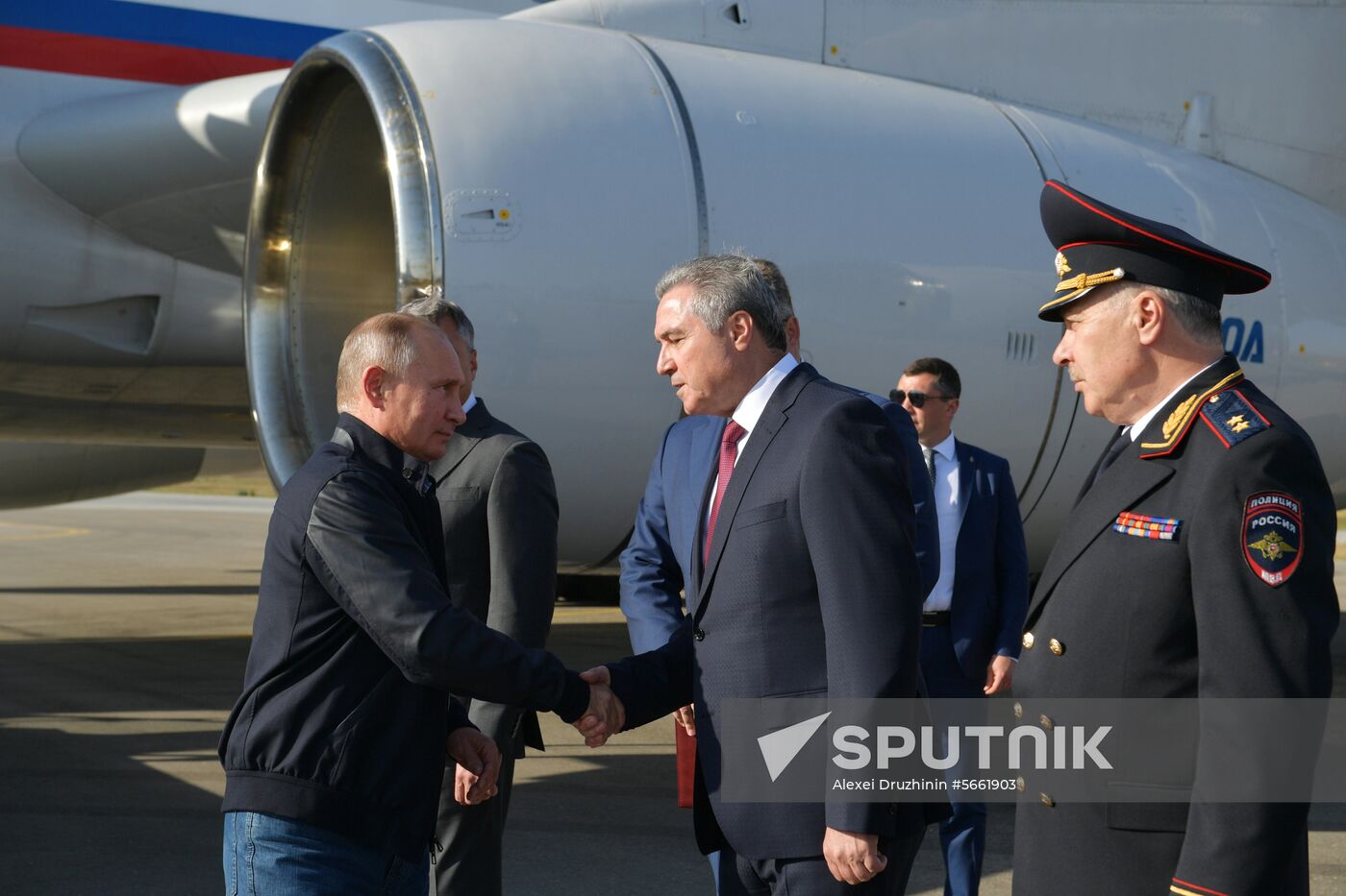 Russian President Vladimir Putin and Prime Minister Dmitry Medvedev's working trip to Stavropol Territory