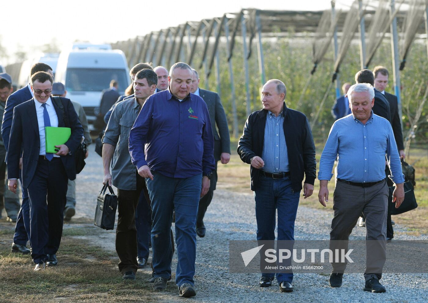 Russian President Vladimir Putin and Prime Minister Dmitry Medvedev's working trip to Stavropol Territory