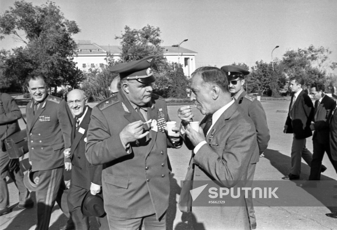 Soviet-French meeting in Volgograd