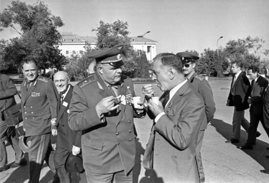 Soviet-French meeting in Volgograd