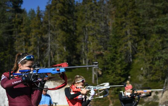 Austria Biathlon Russia Training