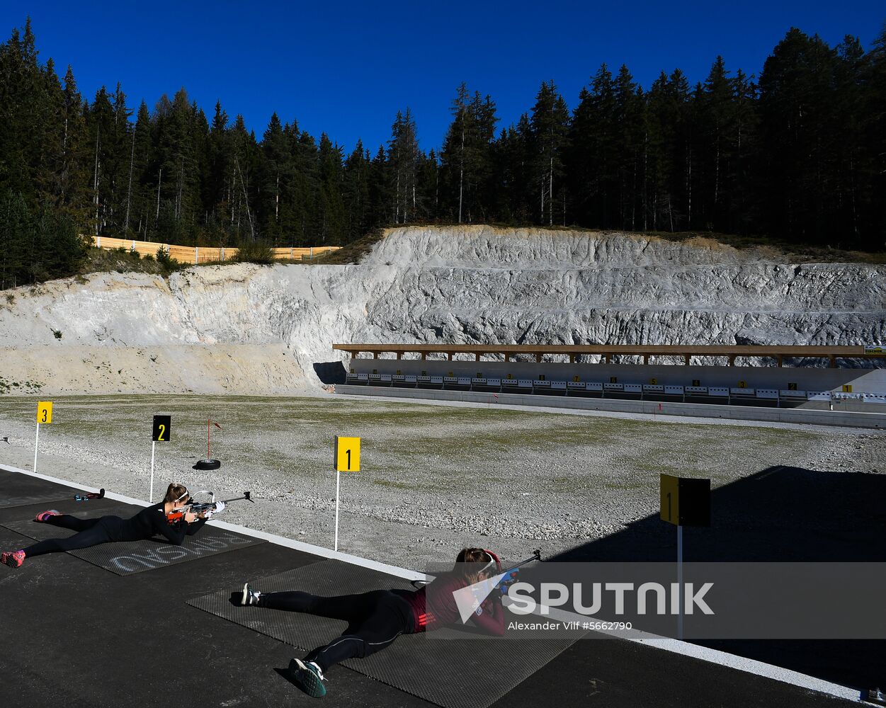 Austria Biathlon Russia Training