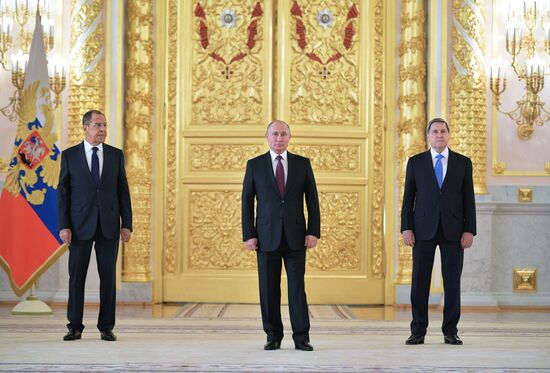 President Putin receives foreign ambassadors' credentials