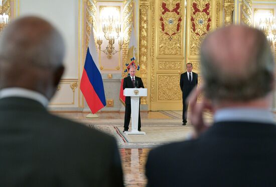 President Putin receives foreign ambassadors' credentials
