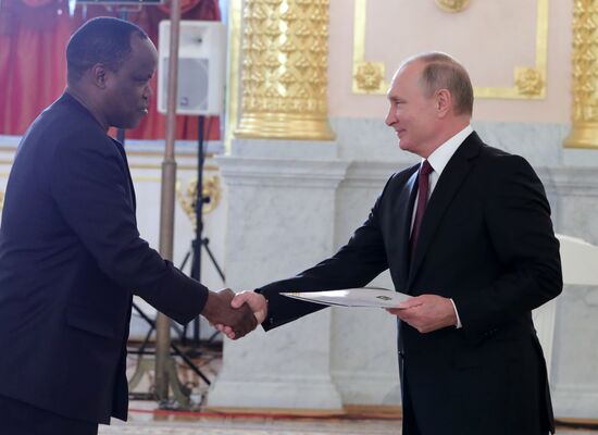 President Putin receives foreign ambassadors' credentials