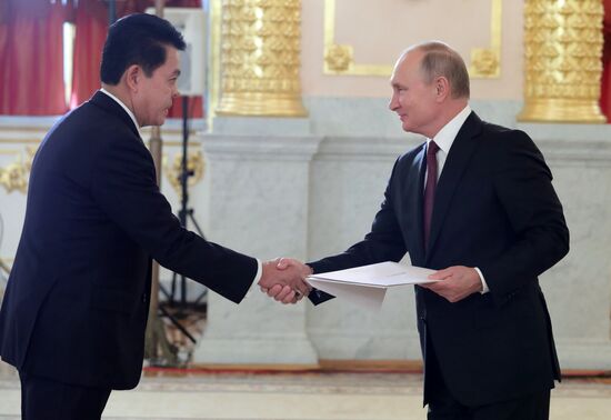 President Putin receives foreign ambassadors' credentials