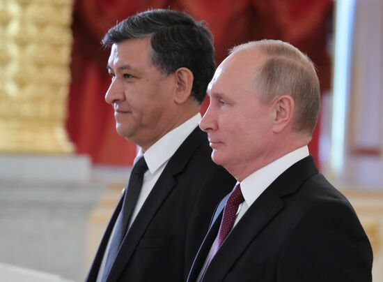 President Putin receives foreign ambassadors' credentials