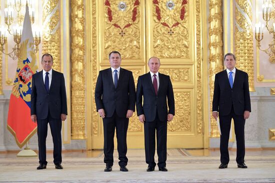 President Putin receives foreign ambassadors' credentials