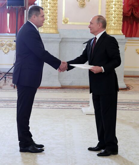 President Putin receives foreign ambassadors' credentials