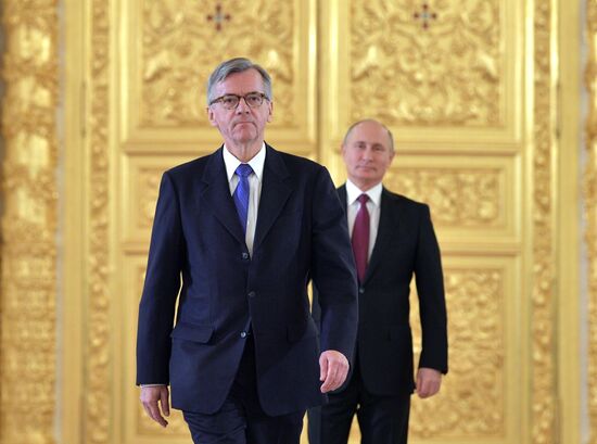 President Putin receives foreign ambassadors' credentials