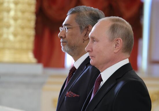 President Putin receives foreign ambassadors' credentials