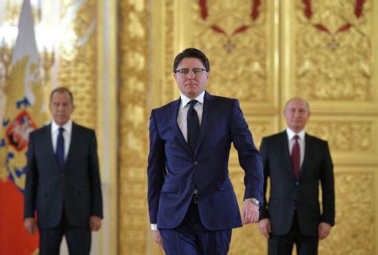 President Putin receives foreign ambassadors' credentials