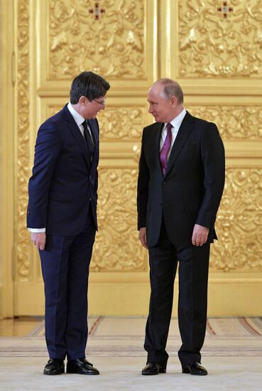 President Putin receives foreign ambassadors' credentials