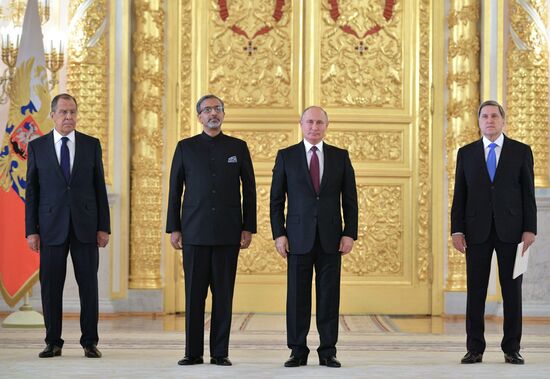 President Putin receives foreign ambassadors' credentials