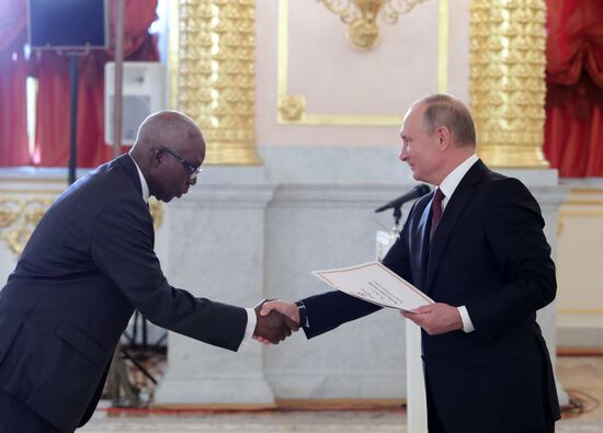 President Putin receives foreign ambassadors' credentials