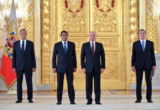 President Putin receives foreign ambassadors' credentials