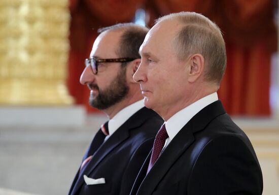 President Putin receives foreign ambassadors' credentials