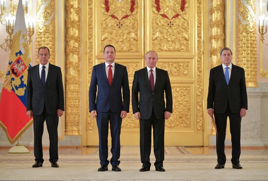 President Putin receives foreign ambassadors' credentials