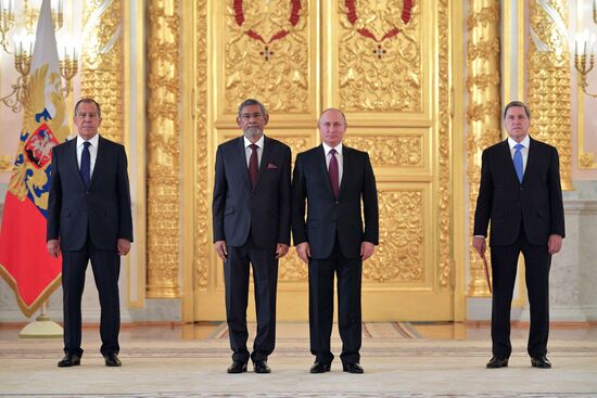 President Putin receives foreign ambassadors' credentials