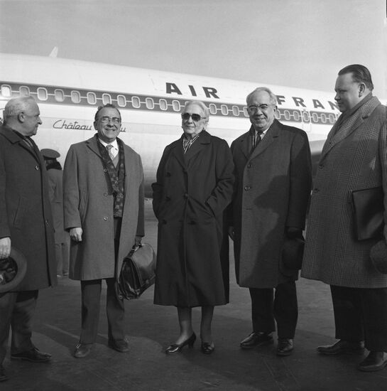 Spanish Communist Party delegations visits USSR