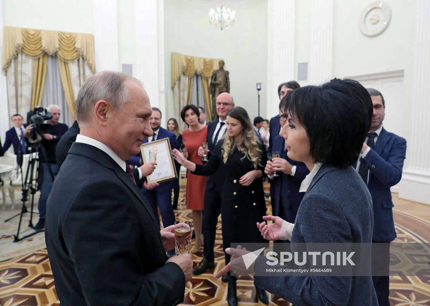 President Vladimir Putin meets with NTV top management