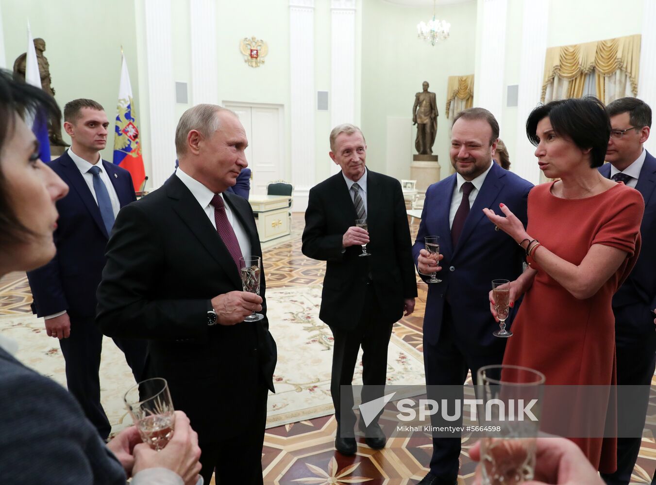 President Vladimir Putin meets with NTV top management