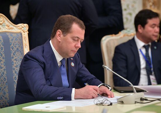 Prime Minister Dmitry Medvedev participates in SCO Council of Heads of Government Meeting
