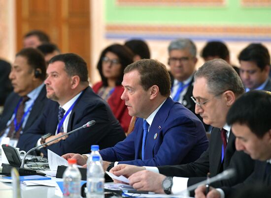 Prime Minister Dmitry Medvedev participates in SCO Council of Heads of Government Meeting