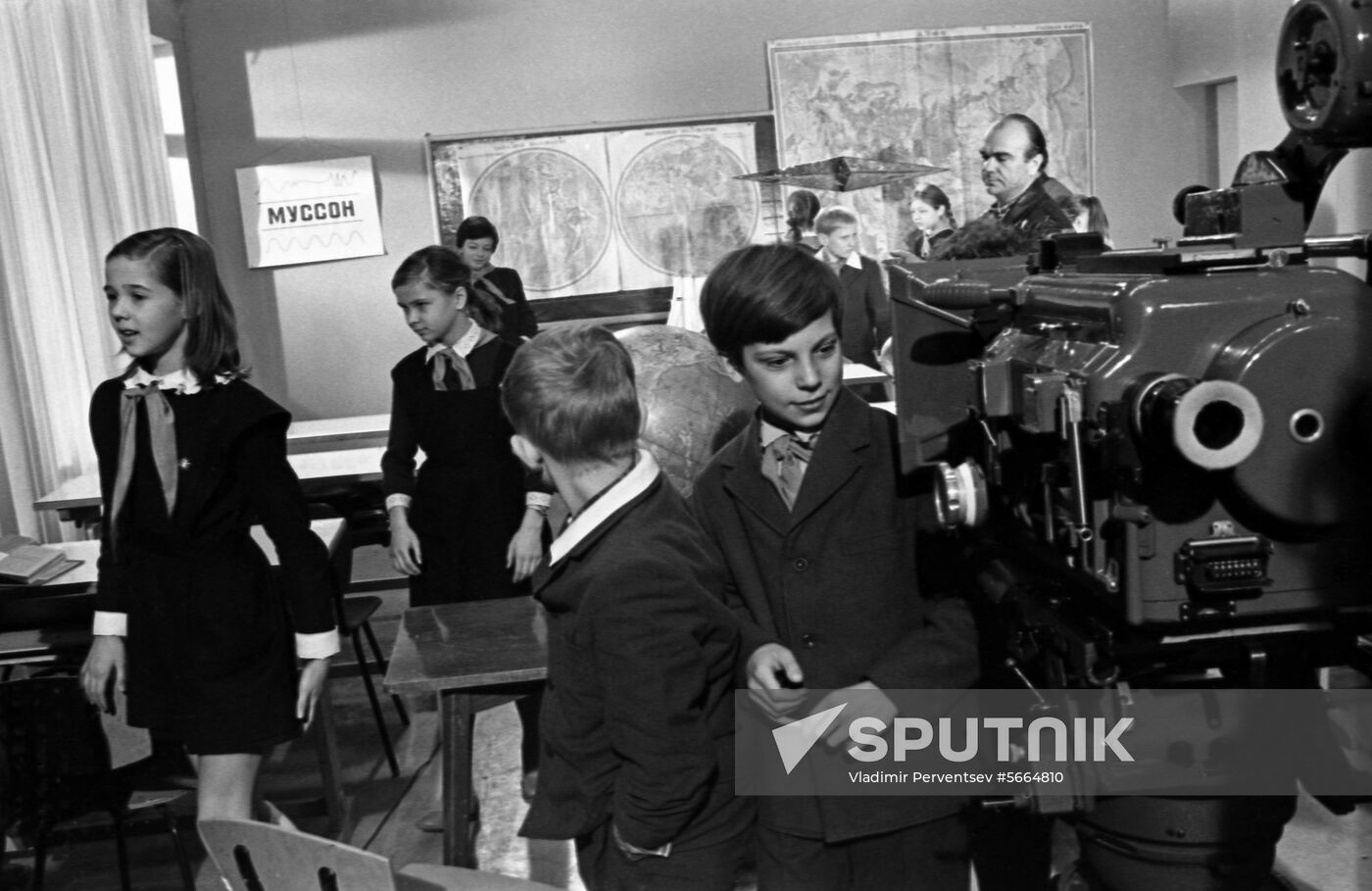 Filming at Gorky Studio