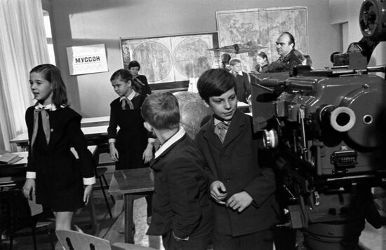 Filming at Gorky Studio