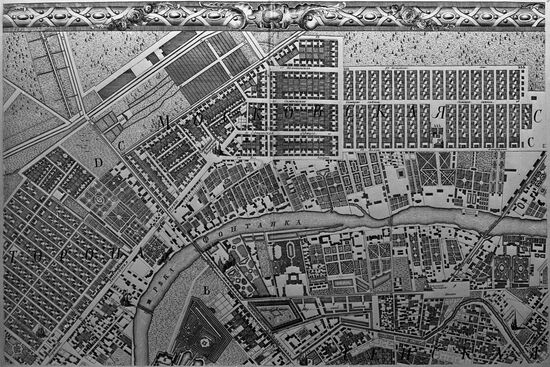 1753 St. Petersburg city plan