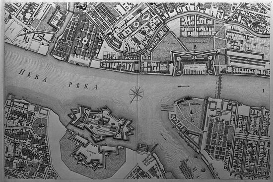 1753 St. Petersburg city plan